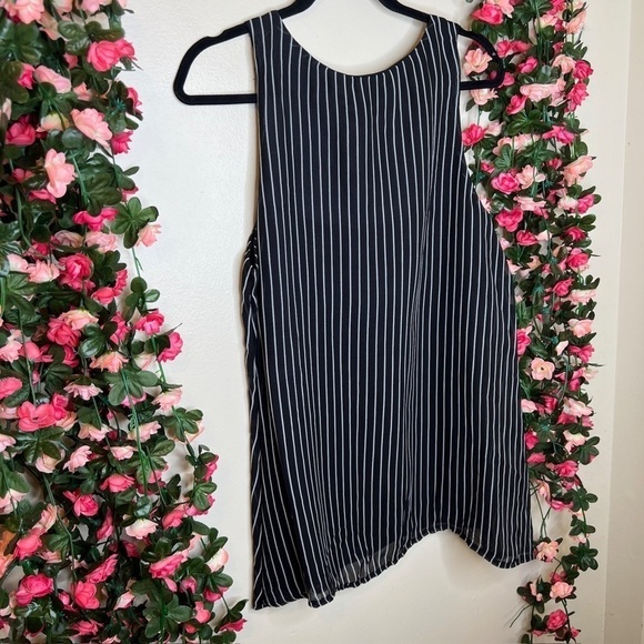 NWT Southern Stitch Black White Bohemian Spaghetti Strap Blouse Boho Western L - Picture 10 of 10